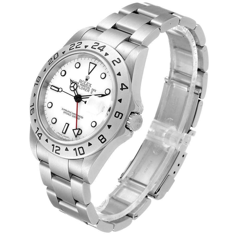 Rolex Explorer II White Dial Automatic Steel Men's Watch 16570 Box 1