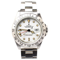 Rolex Explorer II White Dial Creamy 16570 Steel Automatic Watch Box & Paper 1993