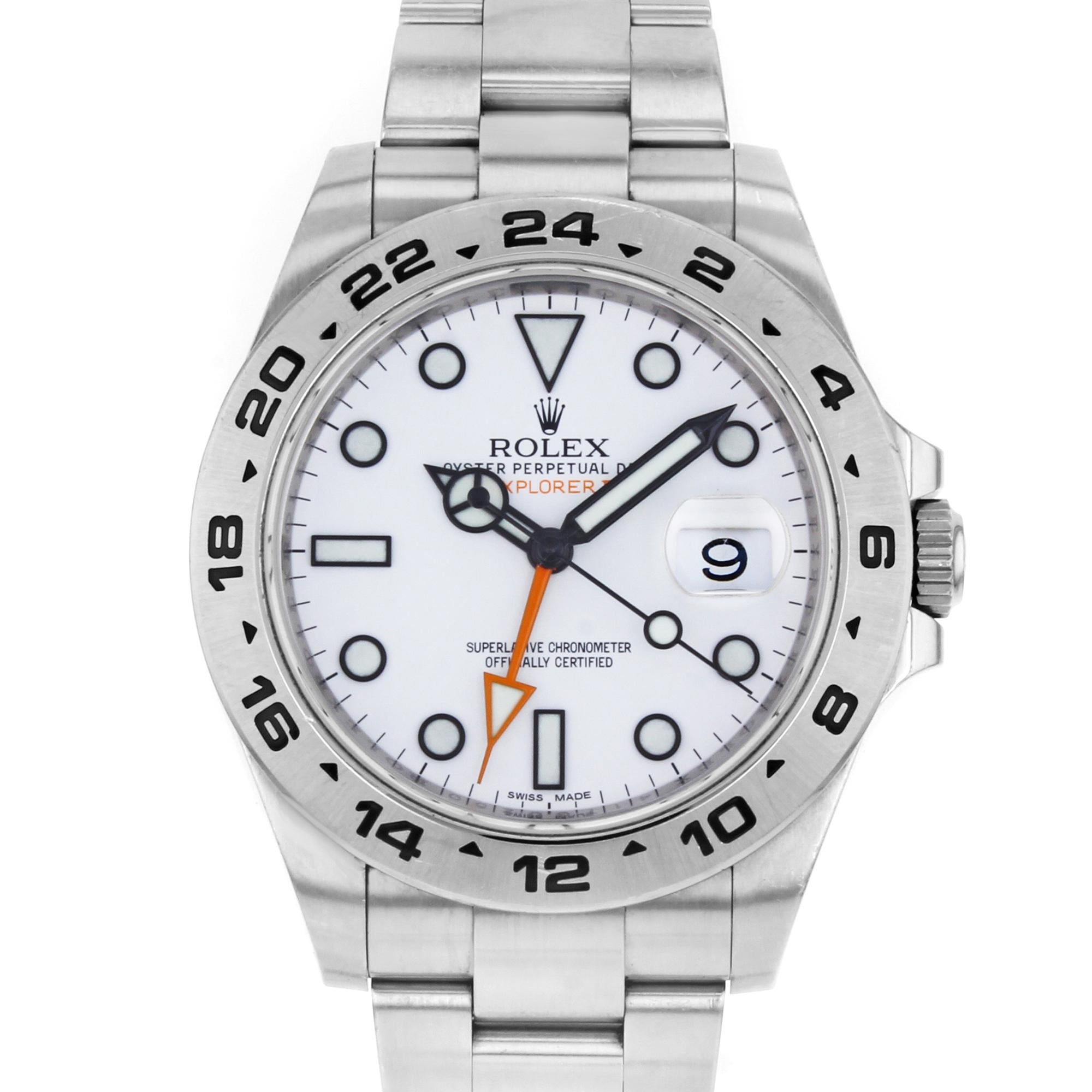 Pre-owned. Good condition. Full 12 links. Box and papers.

General Information
Brand: Rolex
Model: Explorer II
Model Number: 216570
Type: Wristwatch
Department: Men
Style: Luxury
Country/Region of Manufacture: Switzerland
Vintage: No
Year