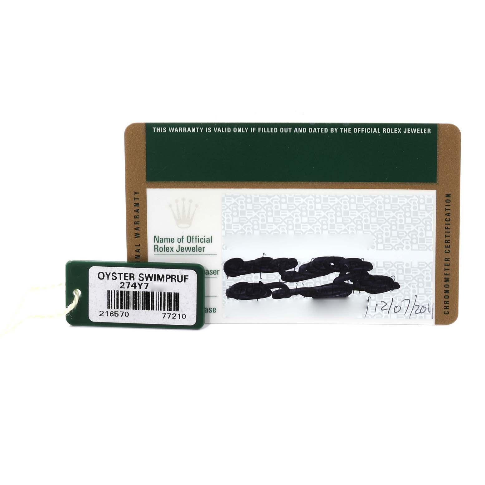 Rolex Explorer II Weißes Zifferblatt Orange Hand Stahl Herrenuhr 216570 Box Card im Angebot 8