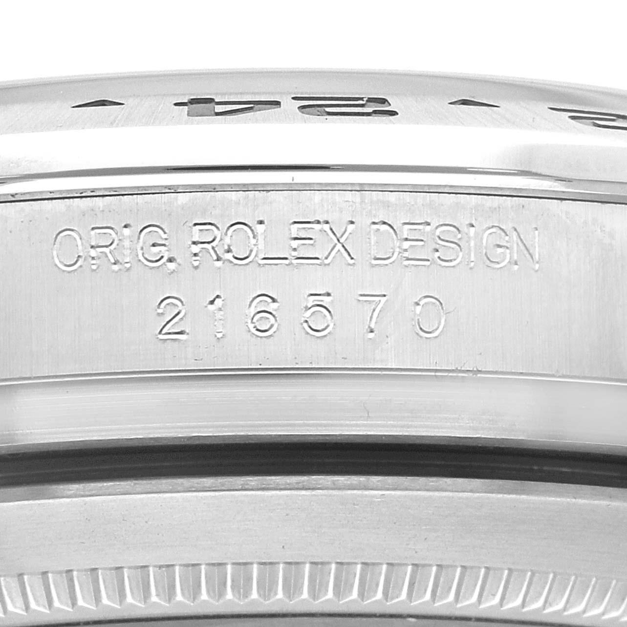 Rolex Explorer II White Dial Orange Hand Steel Mens Watch 216570 Box Card 3