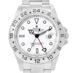 Rolex Explorer II Esfera blanca Manecilla roja Reloj de caballero 16570 Caja