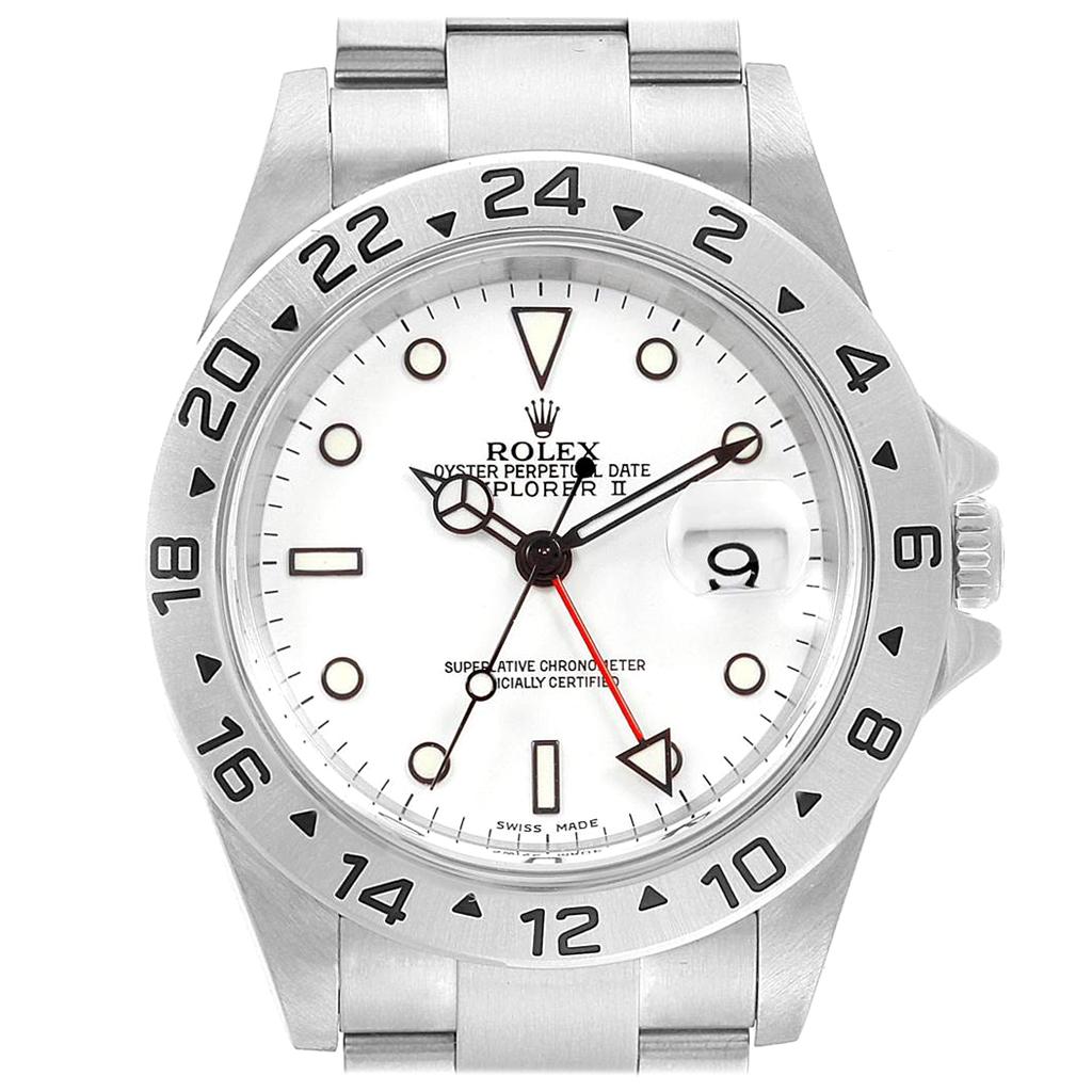 Rolex Explorer II White Dial Red Hand 