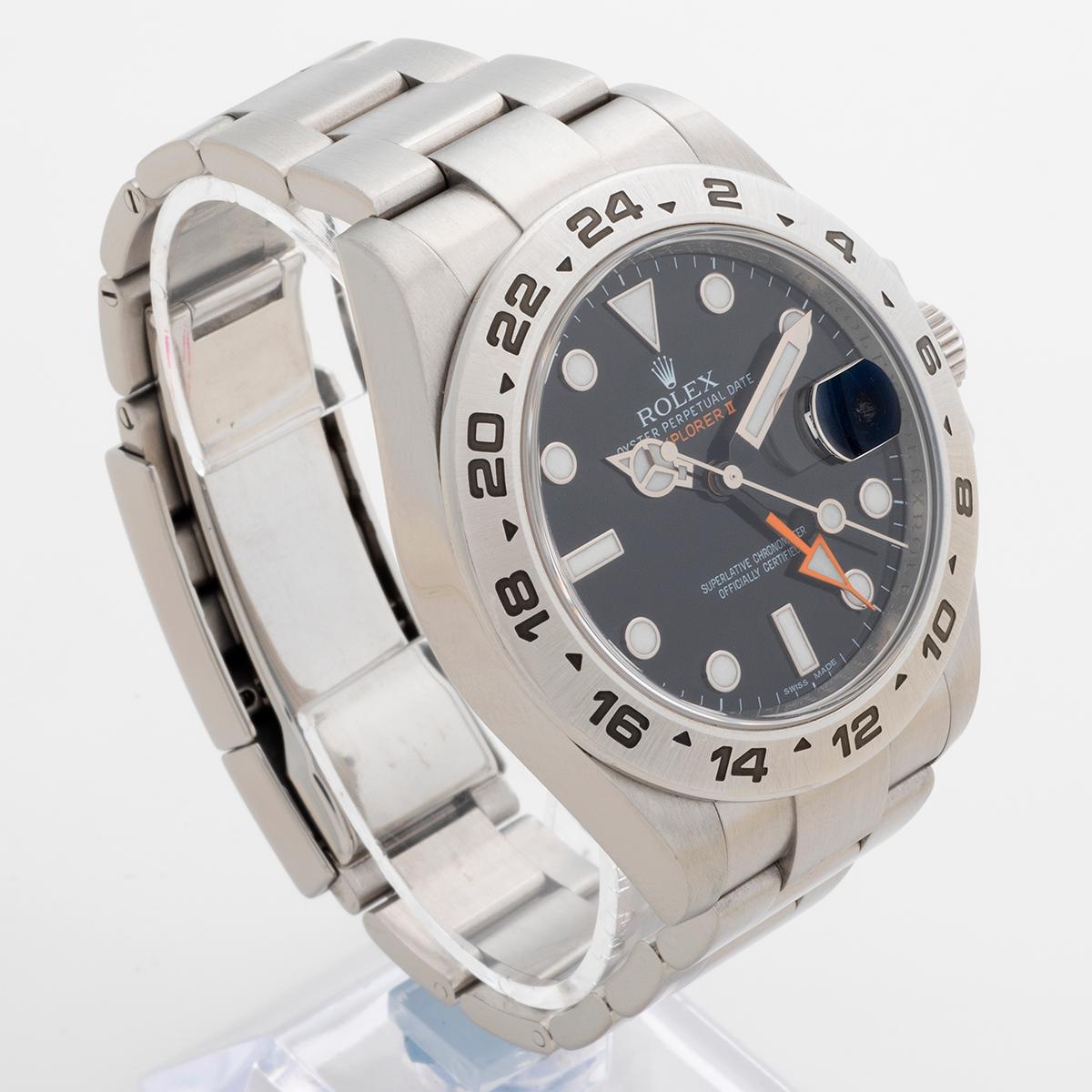 Rolex Explorer II Wristwatch Ref 216570, 42mm Case, Stainless Steel, Year 2011 In Excellent Condition In Canterbury, GB