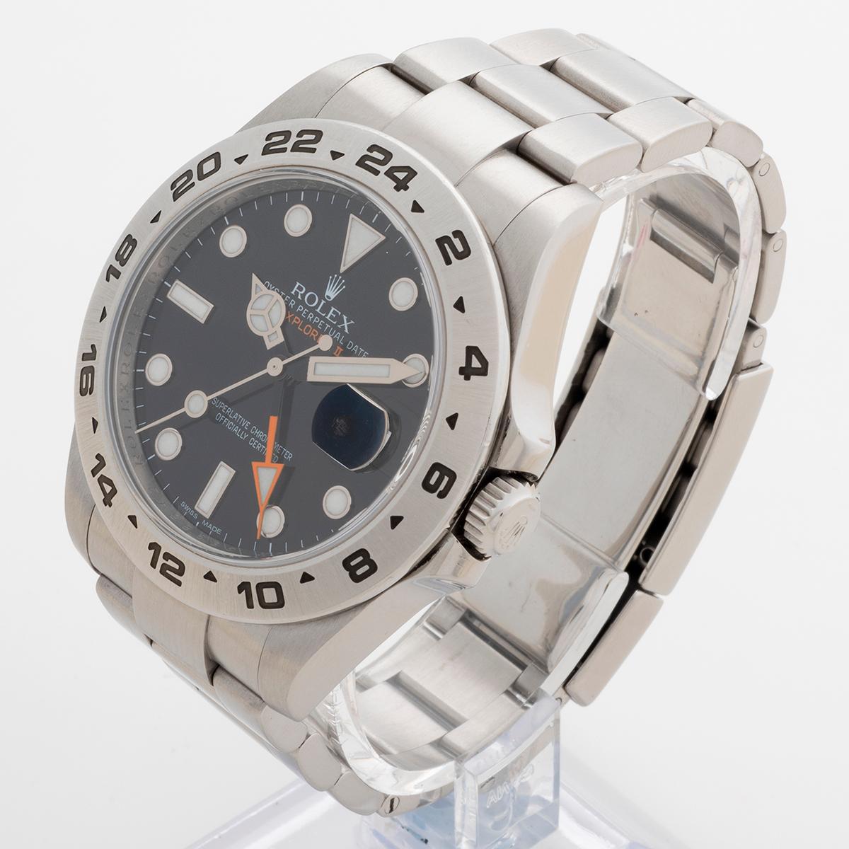 Women's or Men's Rolex Explorer II Wristwatch Ref 216570, 42mm Case, Stainless Steel, Year 2011