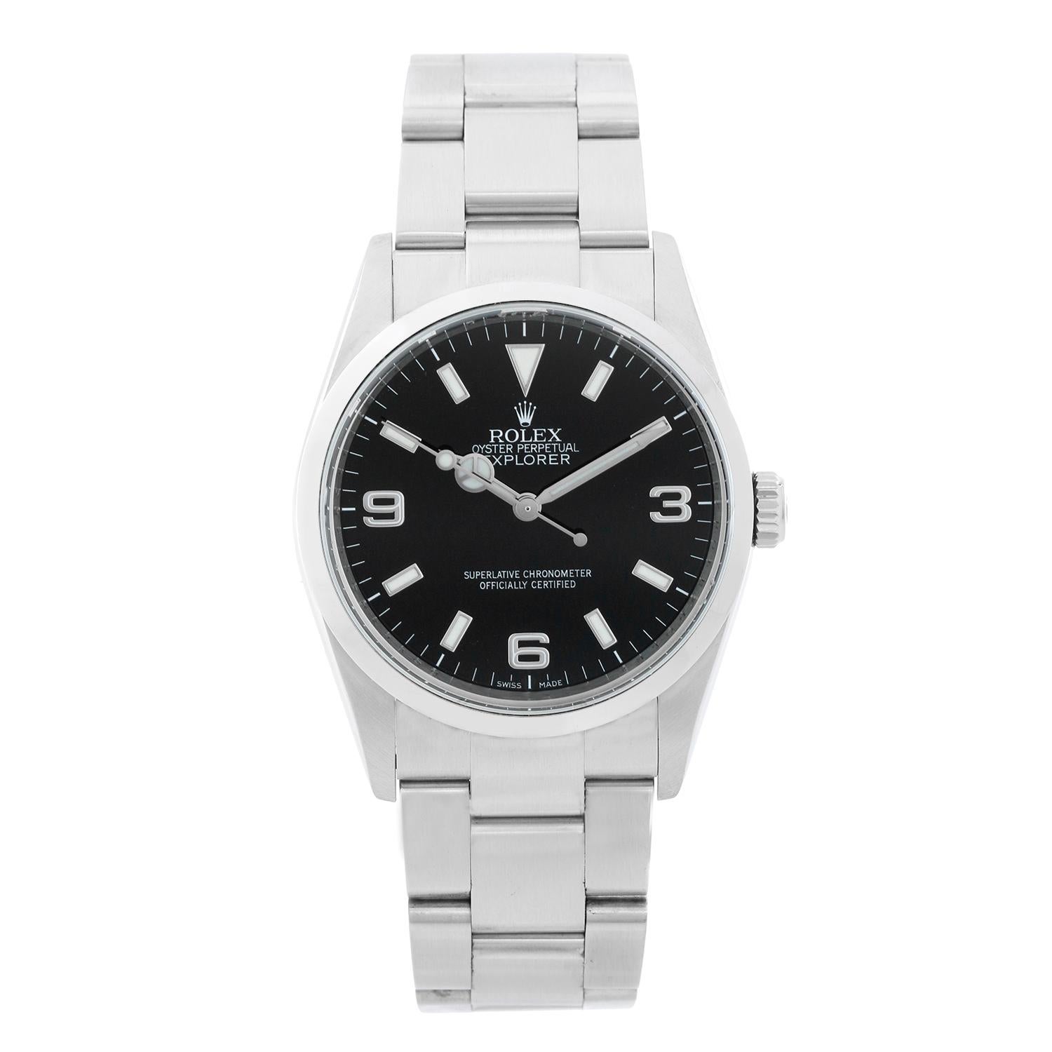 Reloj Rolex Explorer de acero inoxidable para hombre 114270