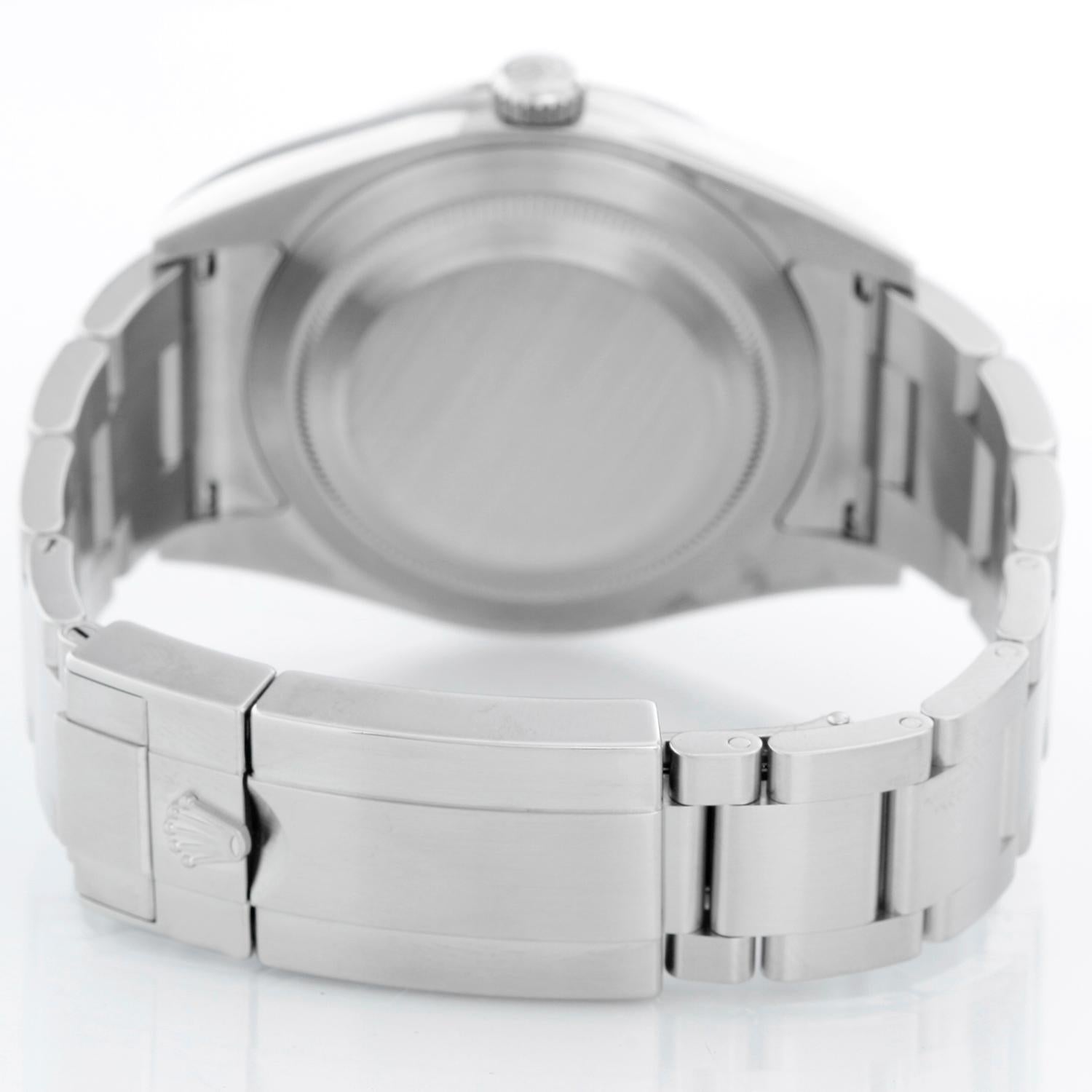 Rolex Explorer Men's Stainless Steel Watch 214270 In Excellent Condition In Dallas, TX
