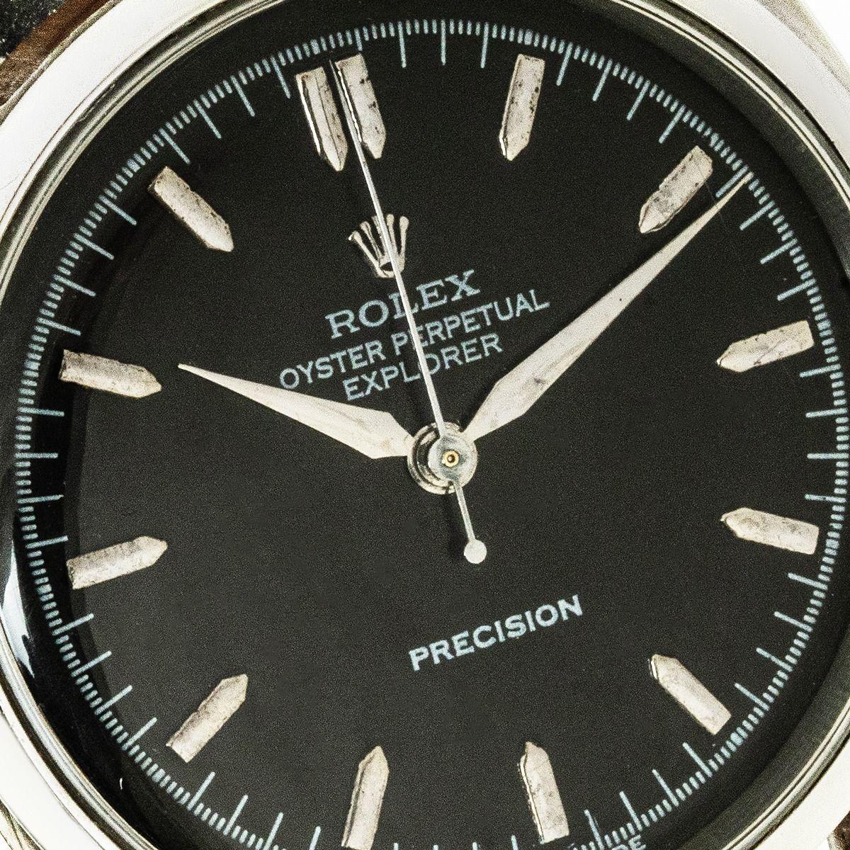 Rolex Explorer Präzision Vintage Stahl 6352 für Damen oder Herren im Angebot