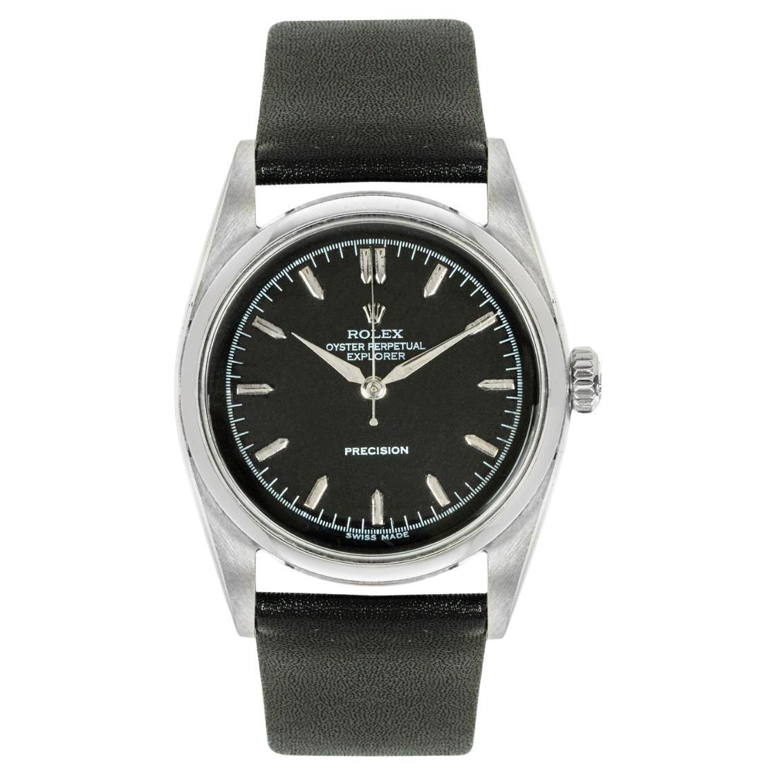 Rolex Explorer Präzision Vintage Stahl 6352 im Angebot