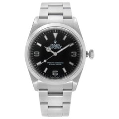 Used Rolex Explorer Stainless Steel Black Dial Automatic Men's Watch 114270
