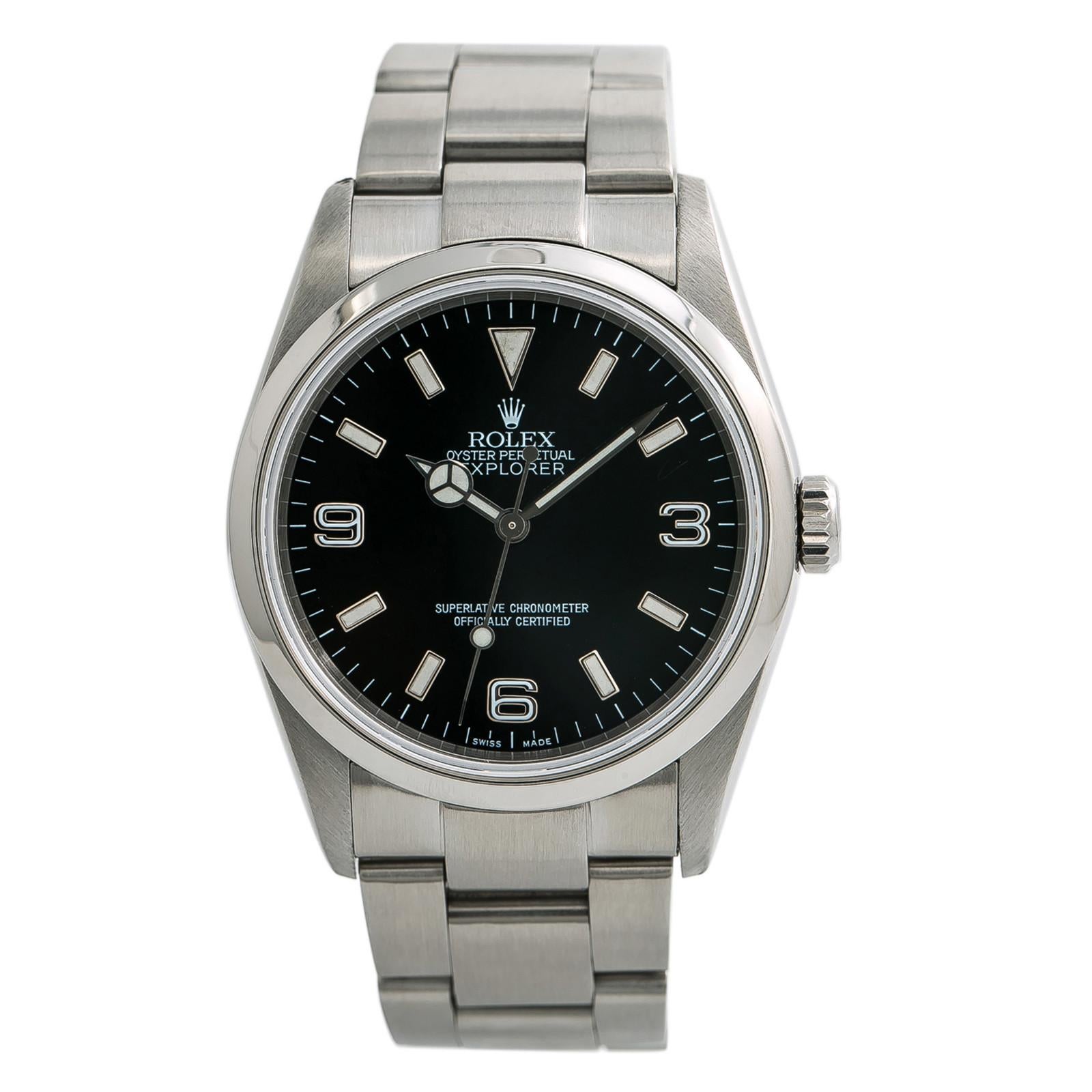 Rolex Explorer5520, Black Dial Certified Authentic