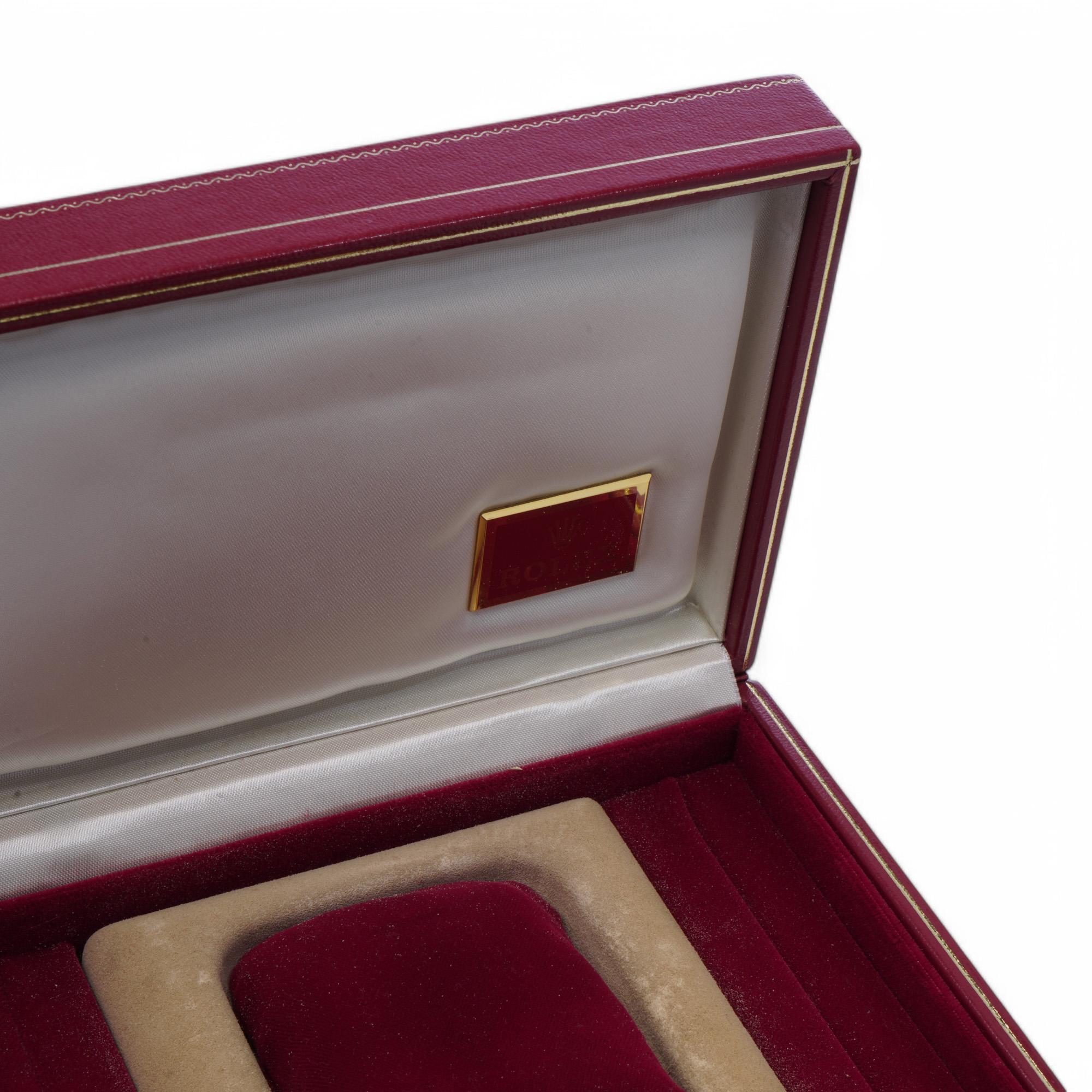 Cuir Boîte à montres Rolex Extravagant en vente