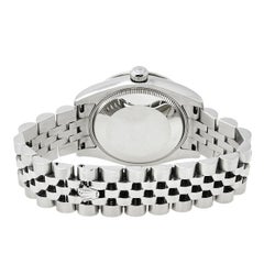 Rolex Floral 18K White Gold Stainless Steel Datejust  Women's Wristwatch 31 mm