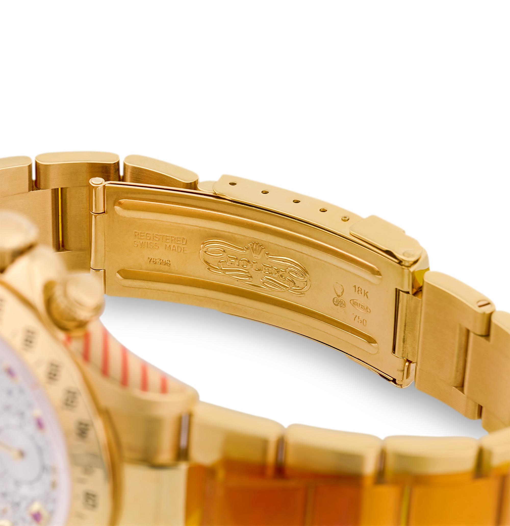 Rolex Gem-Set Daytona El Primero In Excellent Condition For Sale In New Orleans, LA