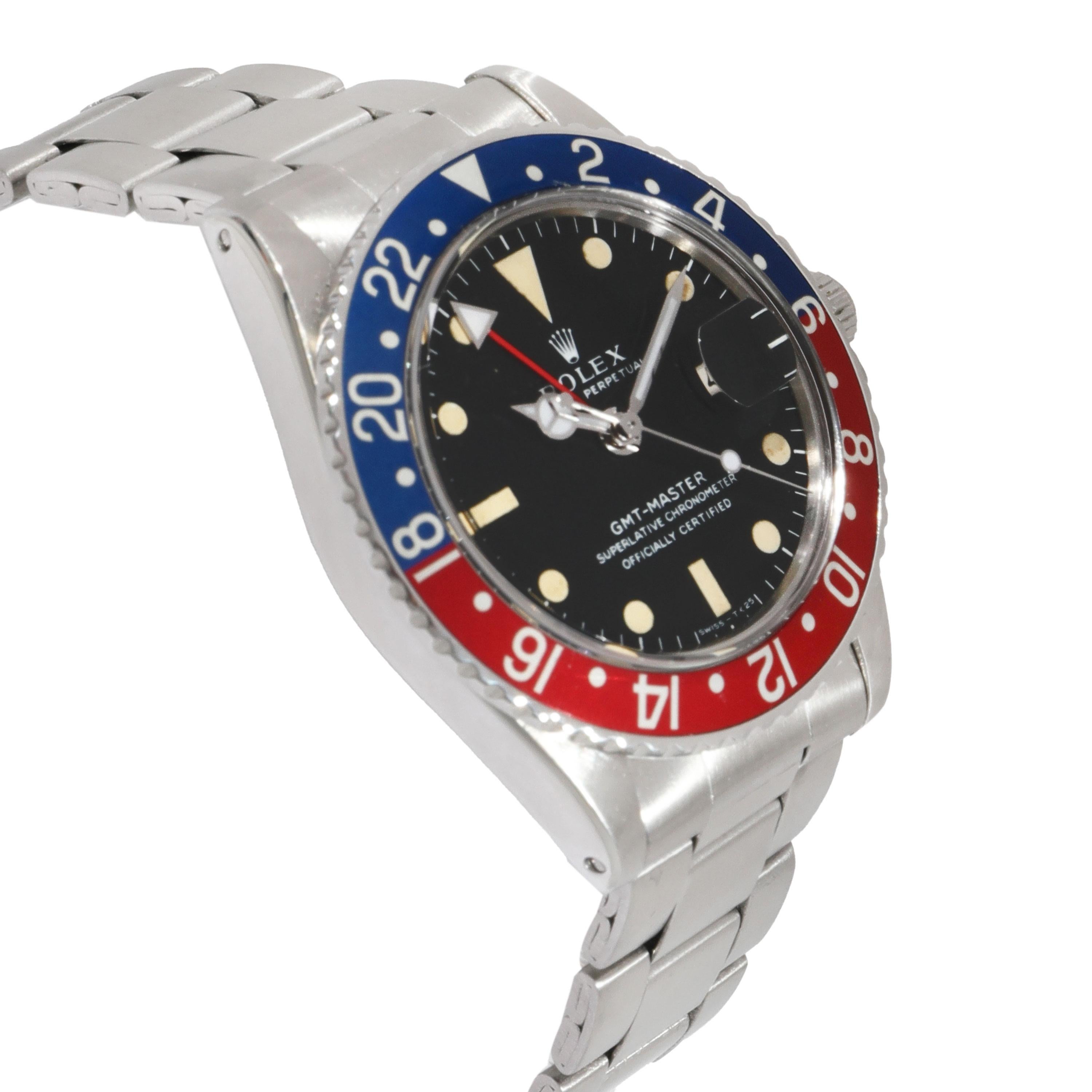Rolex GMT 1675 Herrenuhr aus Edelstahl 1