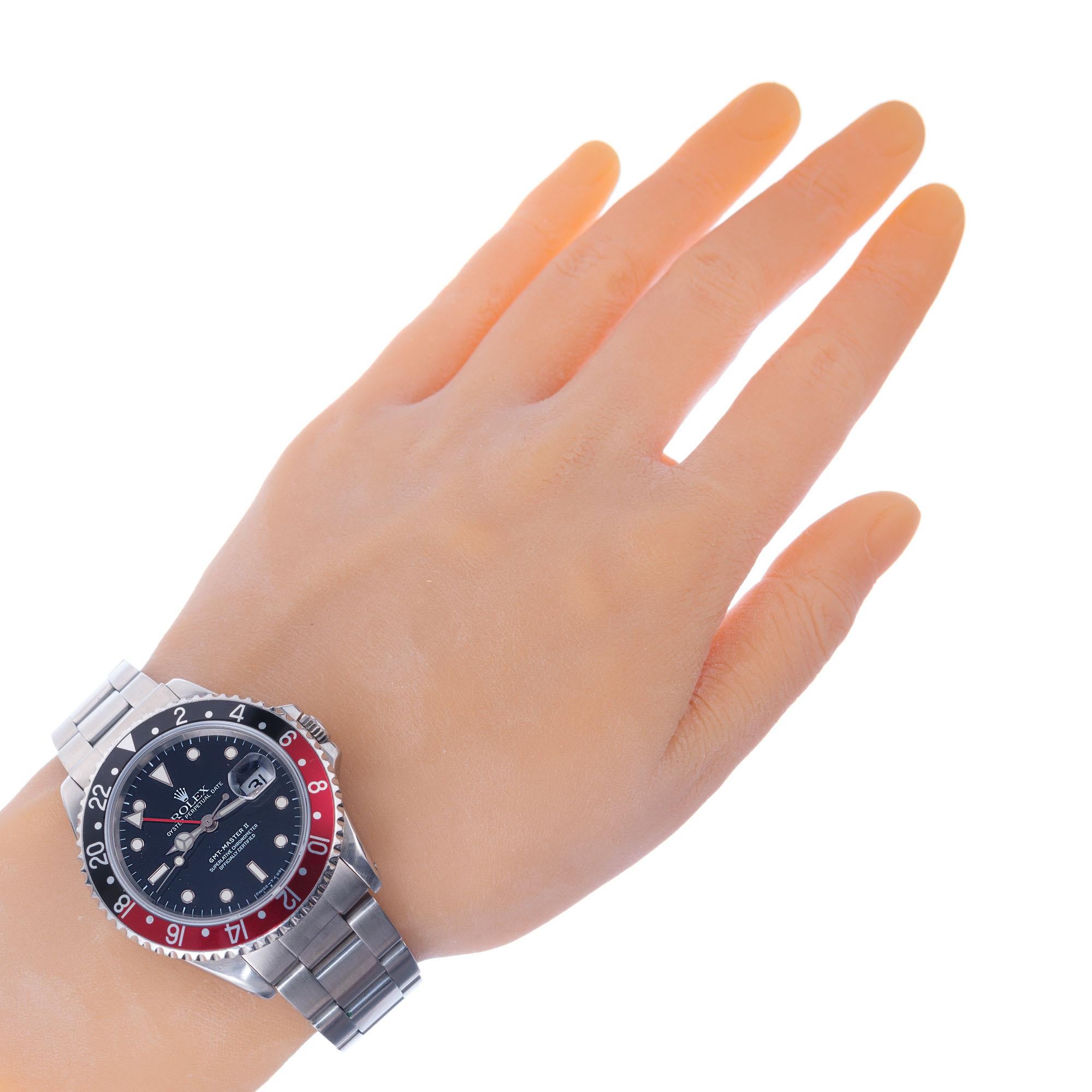 Rolex GMT Mark 3 Bezel Stainless Steel Men's Wristwatch 1