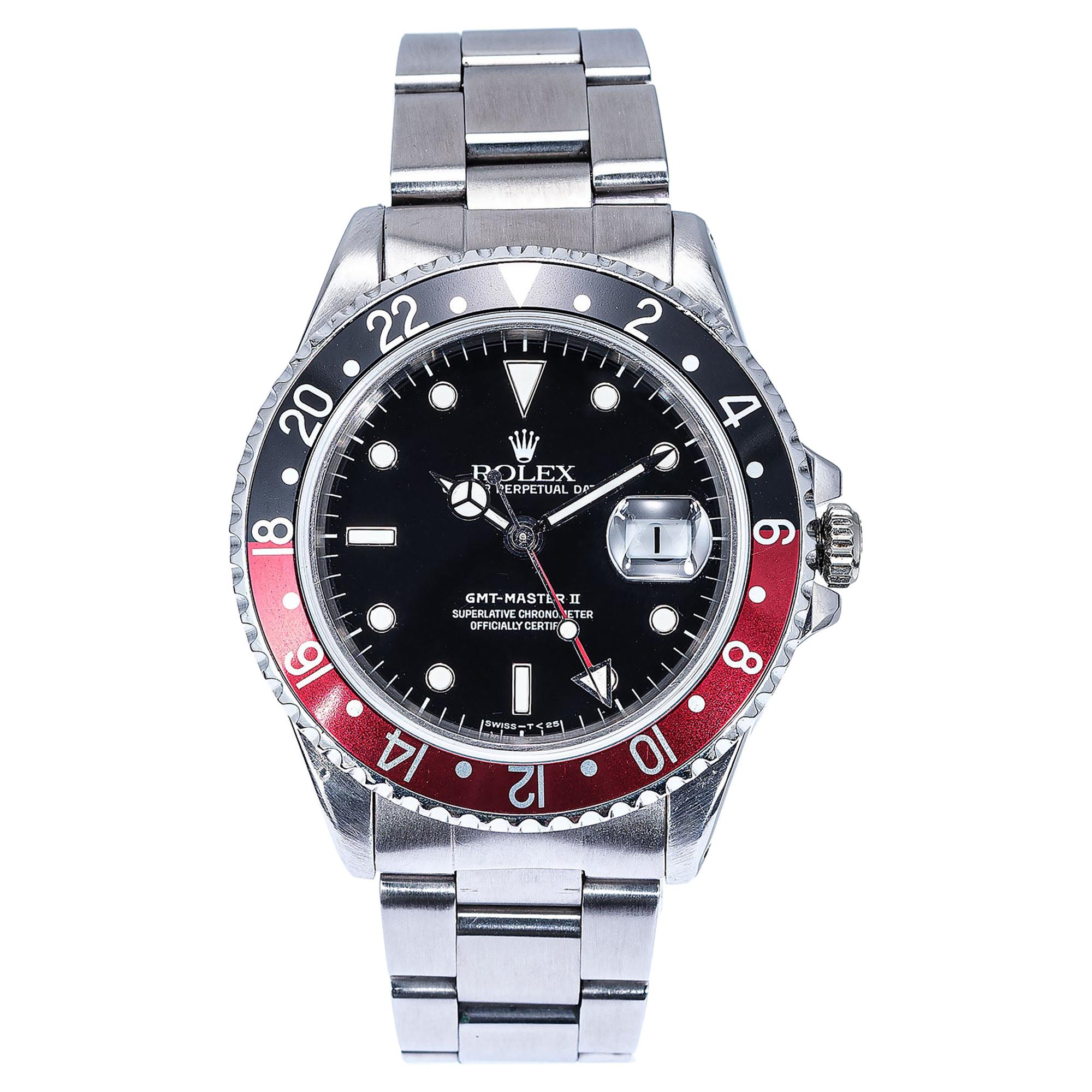 Rolex GMT Mark 3 Bezel Stainless Steel Men's Wristwatch