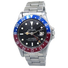 Rolex GMT-Master '1 Serial' Stainless Steel Men's Watch Automatic 16750