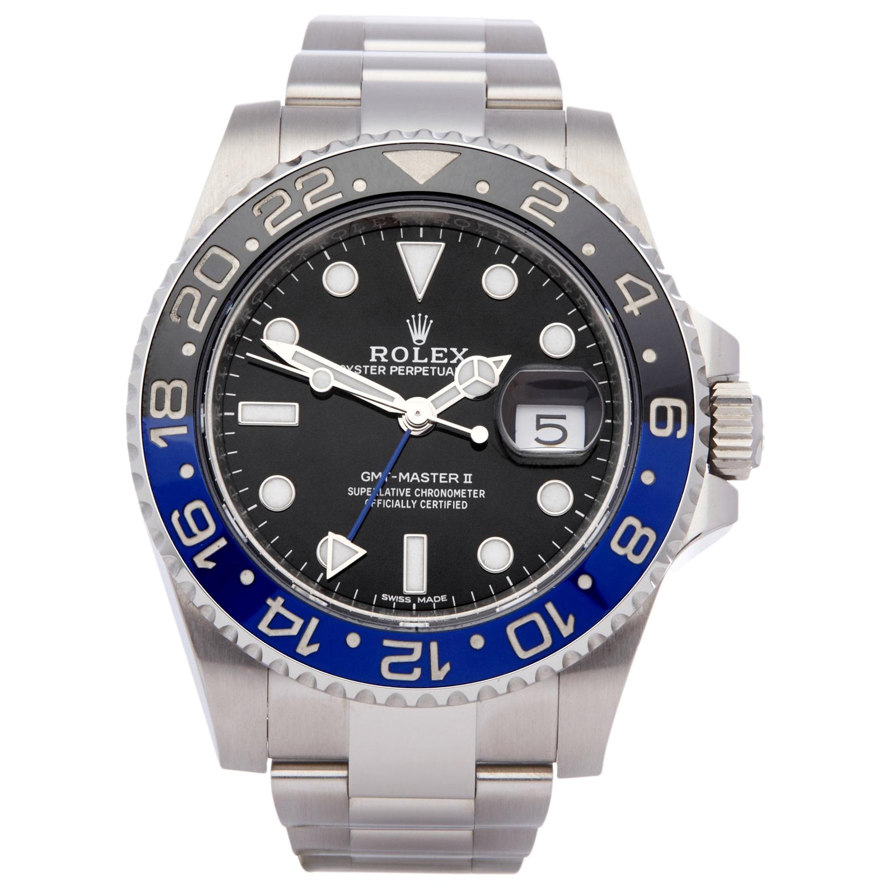 Rolex GMT-Master 116710BLNR Men's Stainless Steel Batman Watch