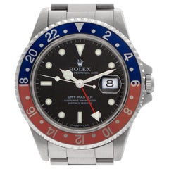 Rolex GMT Master 16700, Black Dial, Certified and Warranty