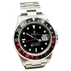 Rolex GMT Master 16700 Coke Red and Black Stainless Steel Box Papers 40mm