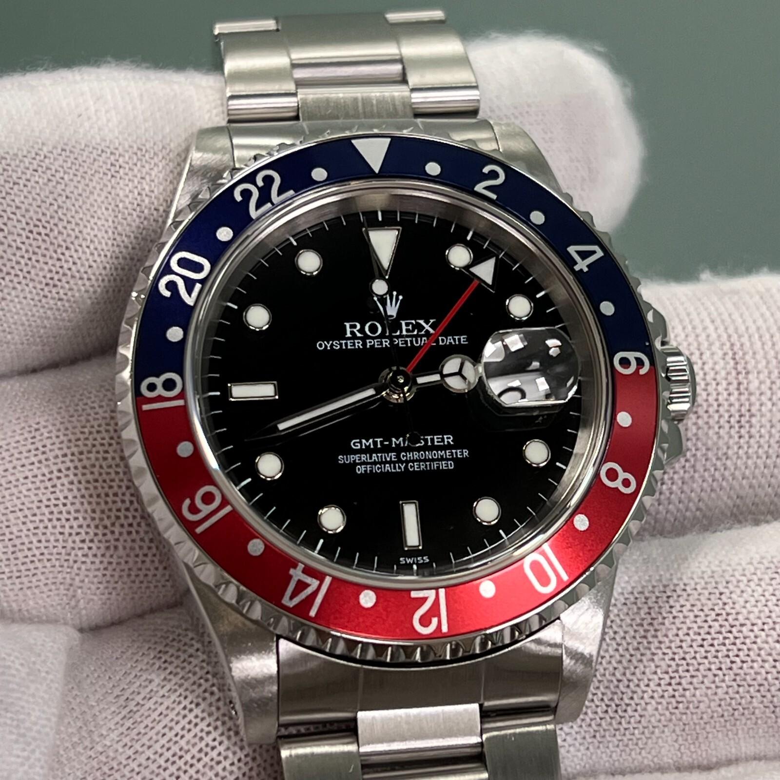 Rolex GMT Master 16700 Pepsi Red Blue Stainless Steel Box Paper 40mm 3