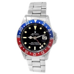 Rolex GMT Master 1675, Black Dial, Certified and Warranty