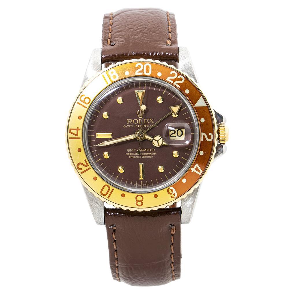 Rolex GMT-Master 1675 Matte Brown Nipple Dial Automatic Men's Watch