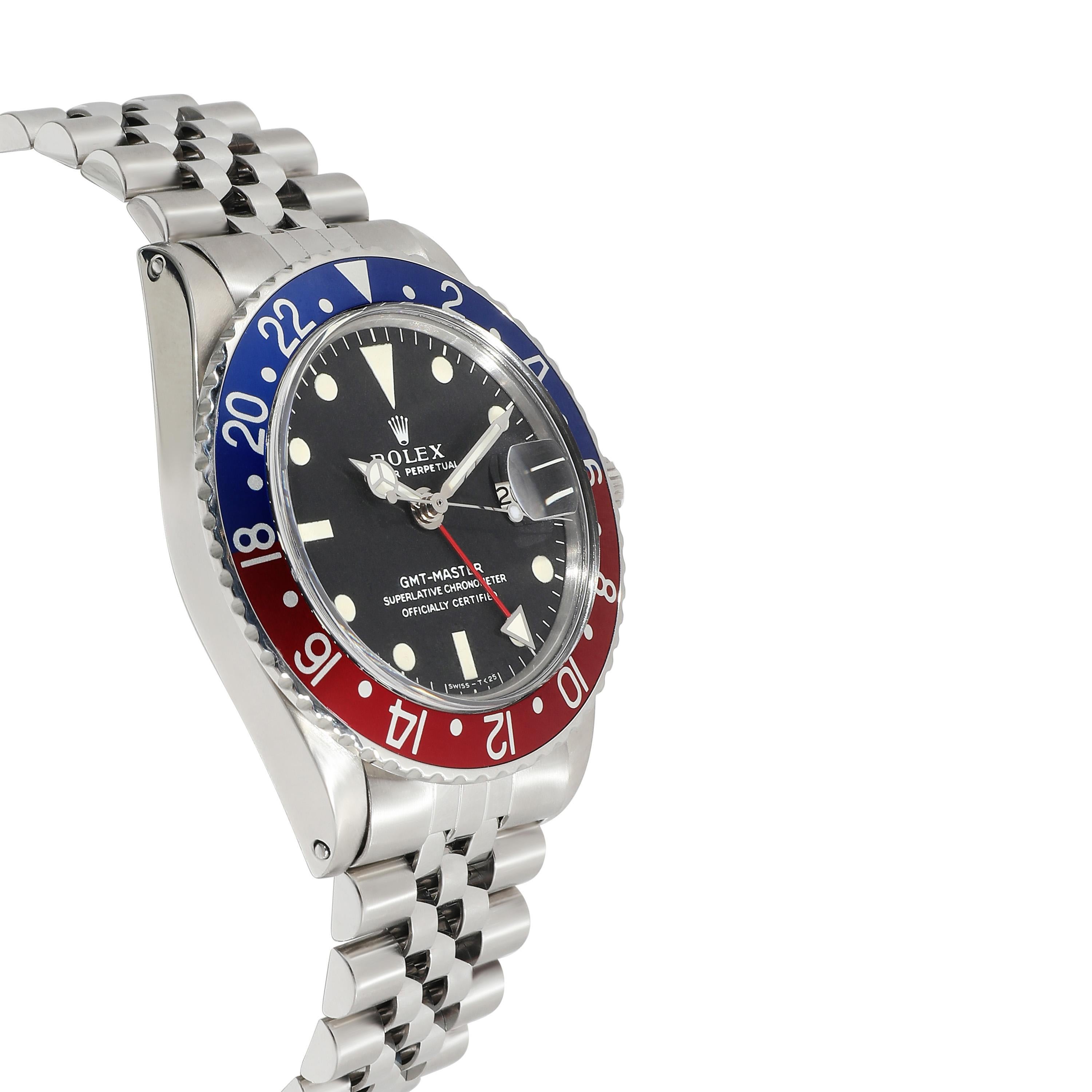Rolex GMT Master 1675 Men's Watch in  Stainless Steel 1