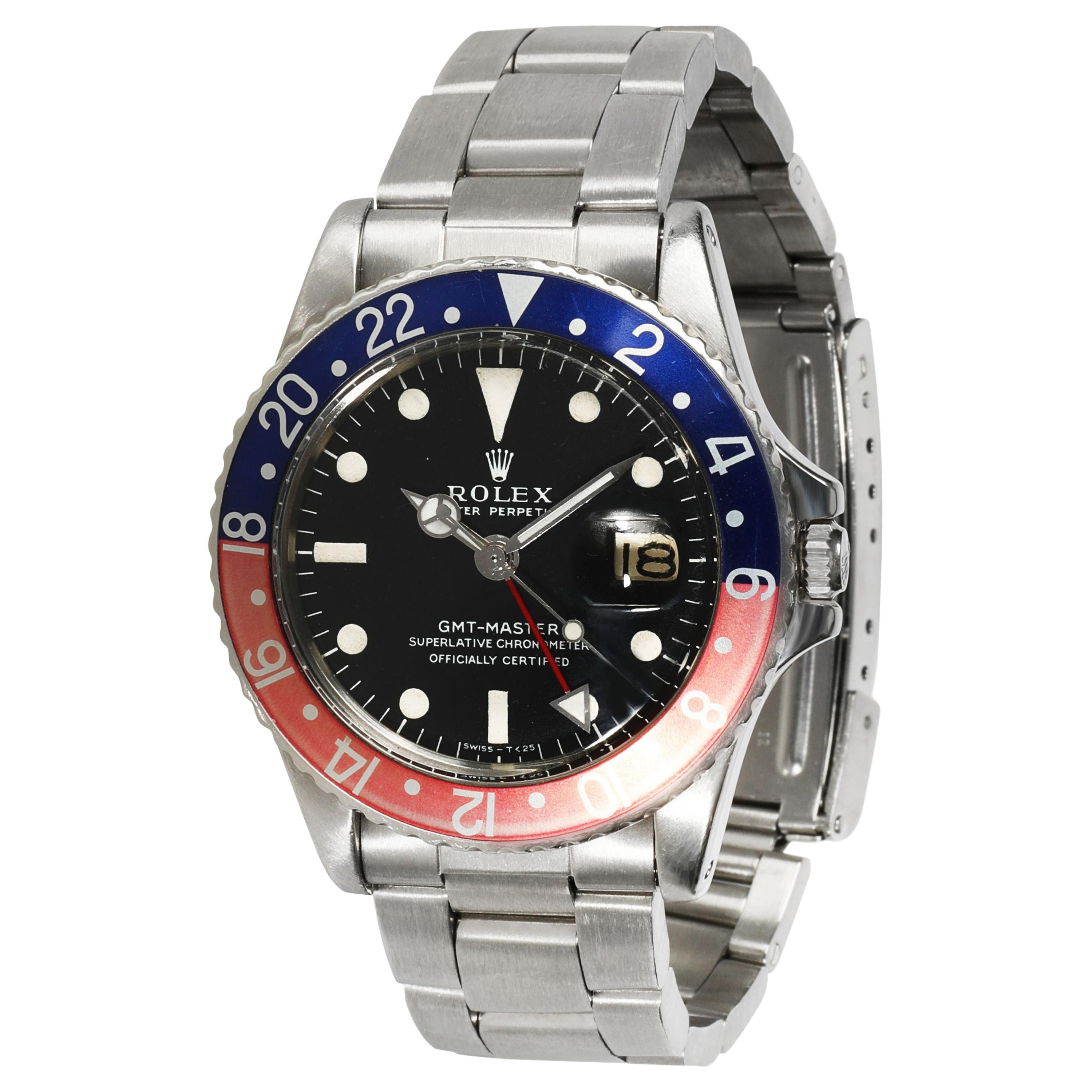 Rolex GMT-Master 1675 Men's Watch in Stainless Steel