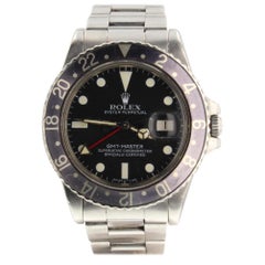 Vintage Rolex GMT Master 16750, Black Dial, Certified and Warranty