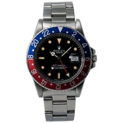 Vintage Rolex GMT Master 16750, Black Dial, Certified and Warranty