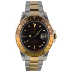 Rolex GMT Master 16753, Brown Dial, Certified and Warranty