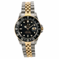 Rolex GMT-Master 16753 Vintage Men’s Automatic Watch Black Dial Two-Tone
