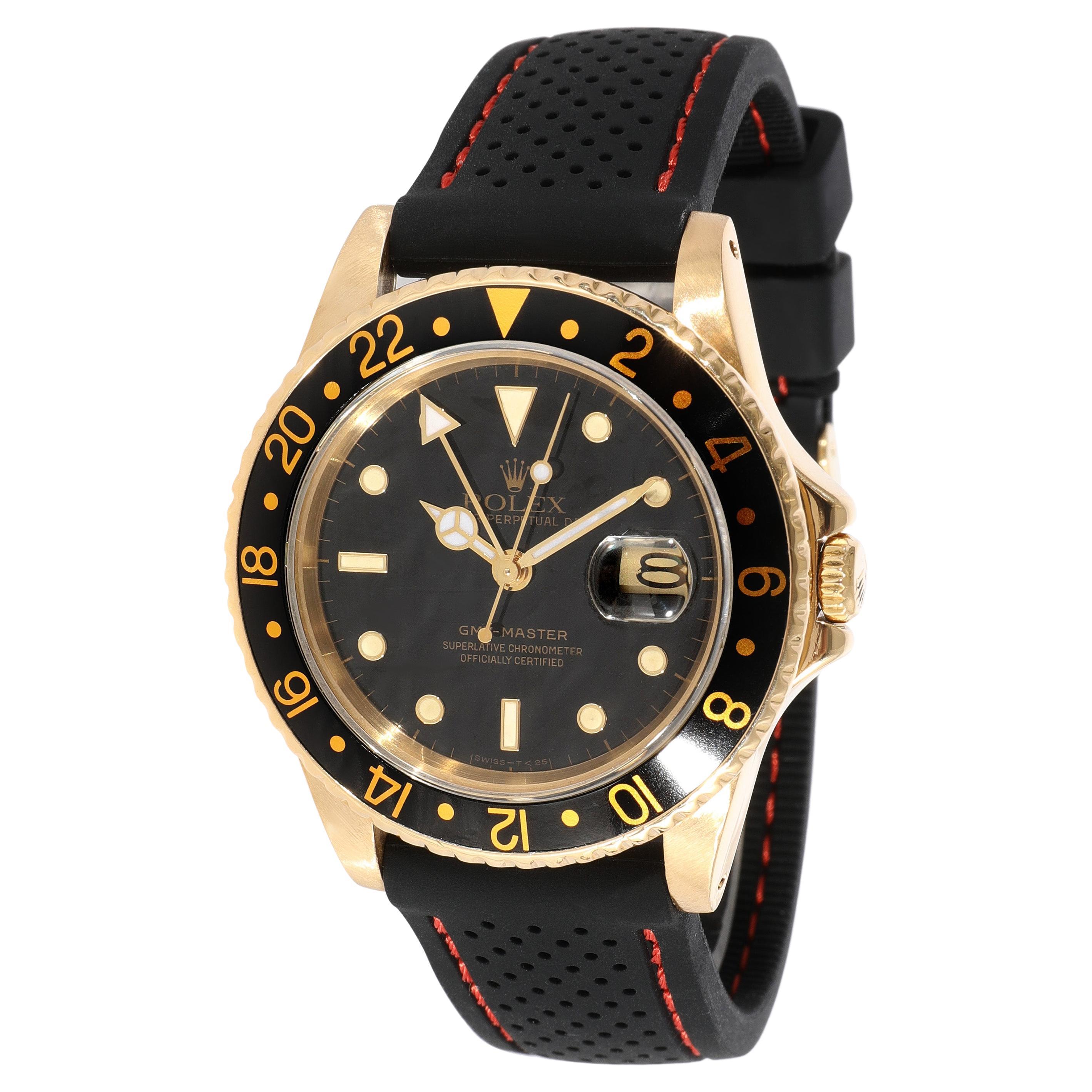 Montre pour homme Rolex GMT-Master 16758 en or jaune en vente