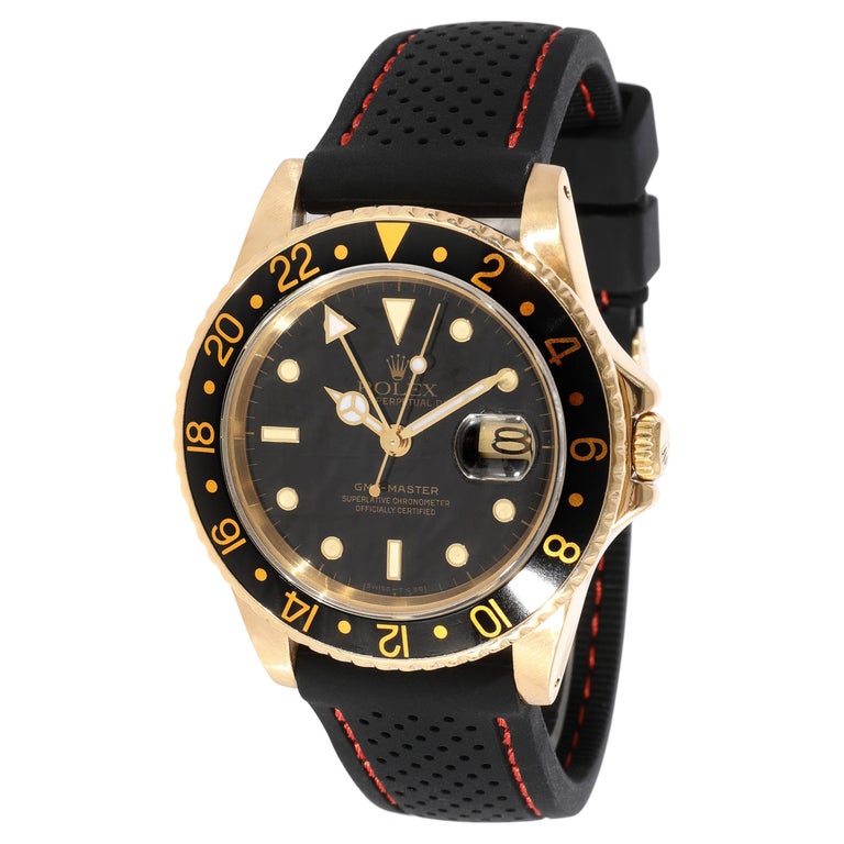 Rolex GMT-Master 16758 Men's Watch in Yellow Gold For Sale