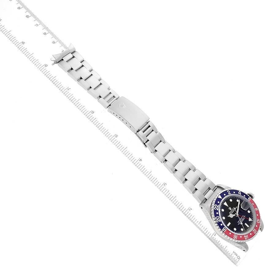 Rolex GMT Master 40mm Blue Red Pepsi Bezel Steel Mens Watch 16700 Box Papers 2