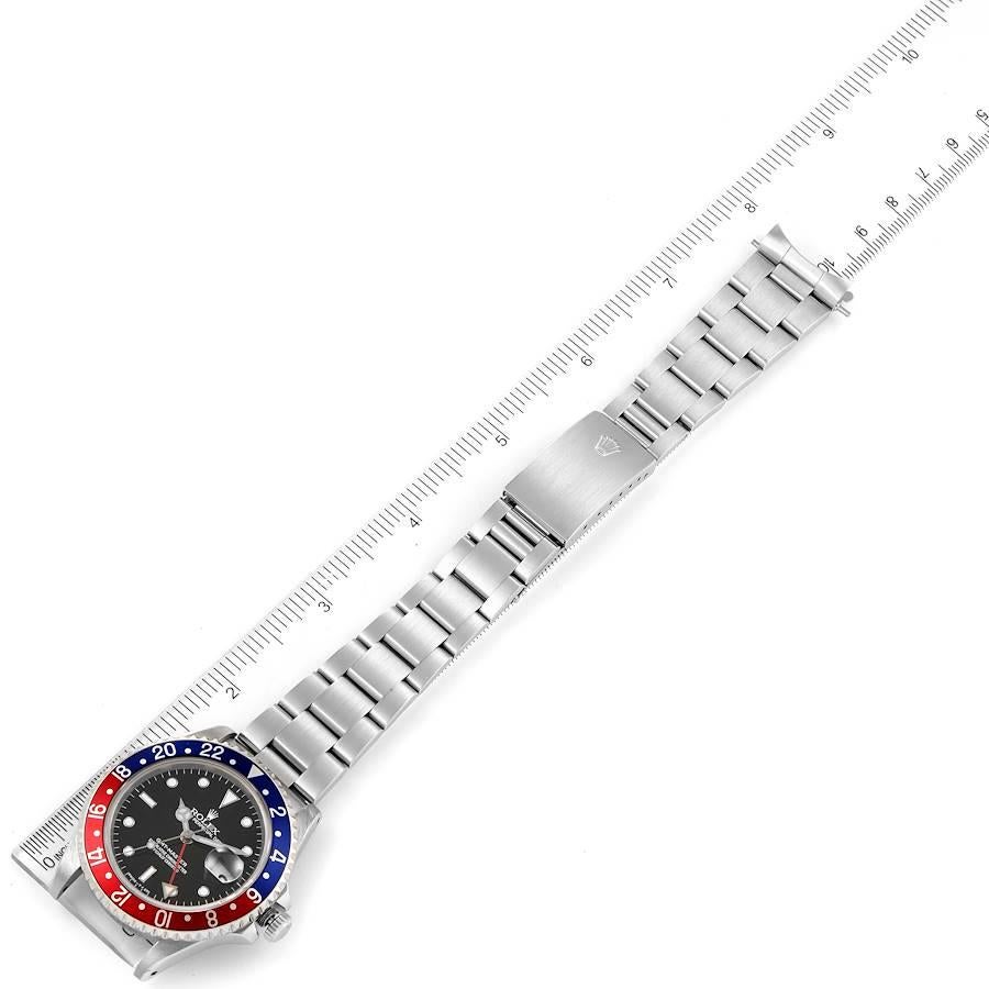 Rolex GMT Master 40mm Blue Red Pepsi Bezel Steel Mens Watch 16700 3