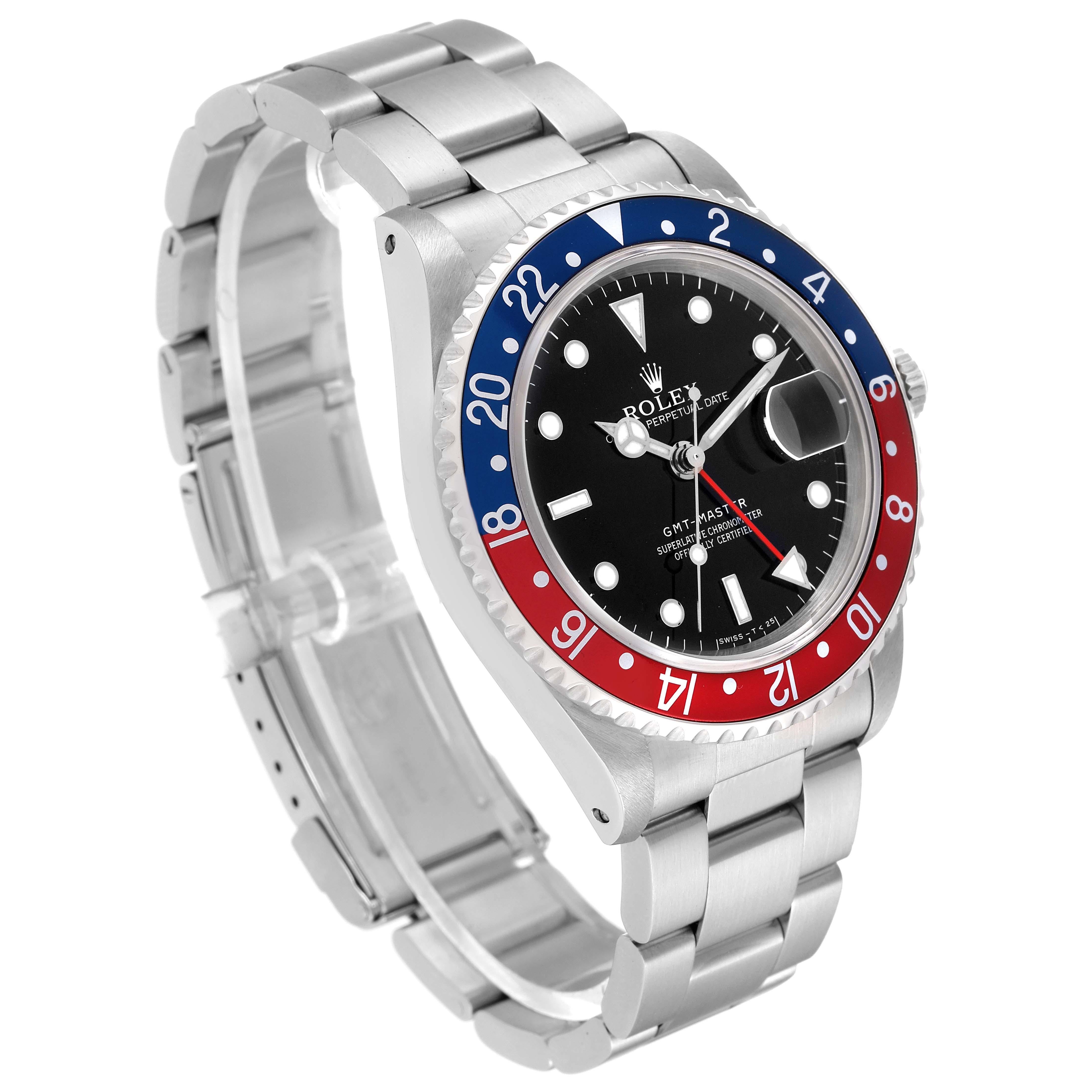 Rolex GMT Master 40 mm avec lunette Pepsi bleue et rouge, montre pour hommes 16700 2