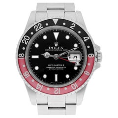 Rolex GMT-Master 40mm COKE Black Stainless Steel Watch Black/Red 16710 Year 1995