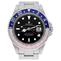 Rolex GMT-Master 40mm PEPSI Nero Orologio in Acciaio Blu/Rosso 16700 Anno 1996