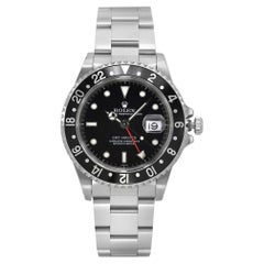 Retro Rolex GMT-Master Stainless Steel Black Dial Automatic Mens Watch 16700