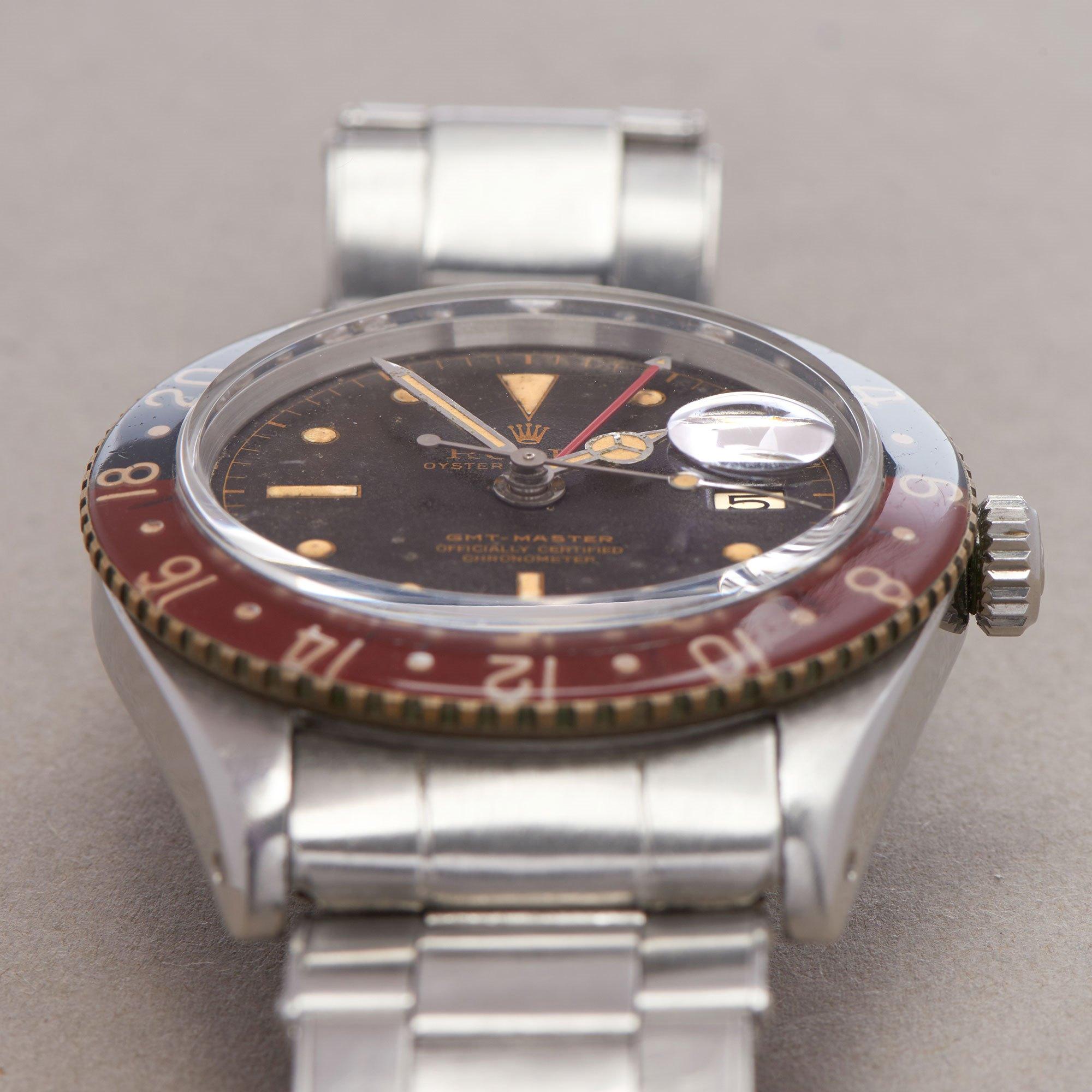 Rolex GMT-Master Bakelite 6542 Men Stainless Steel Tropical Dial Watch 1
