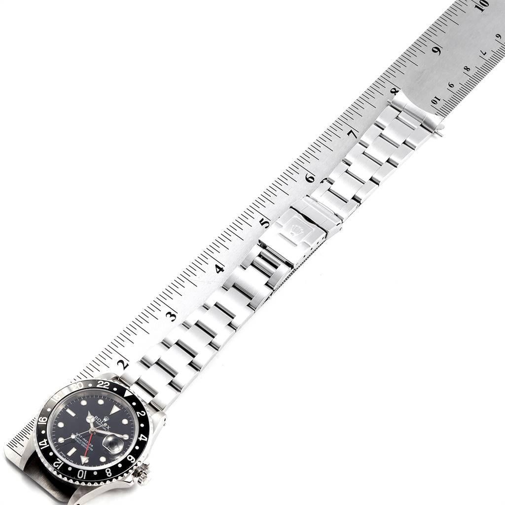 Rolex GMT Master Black Bezel Automatic Steel Men’s Watch 16700 For Sale 6