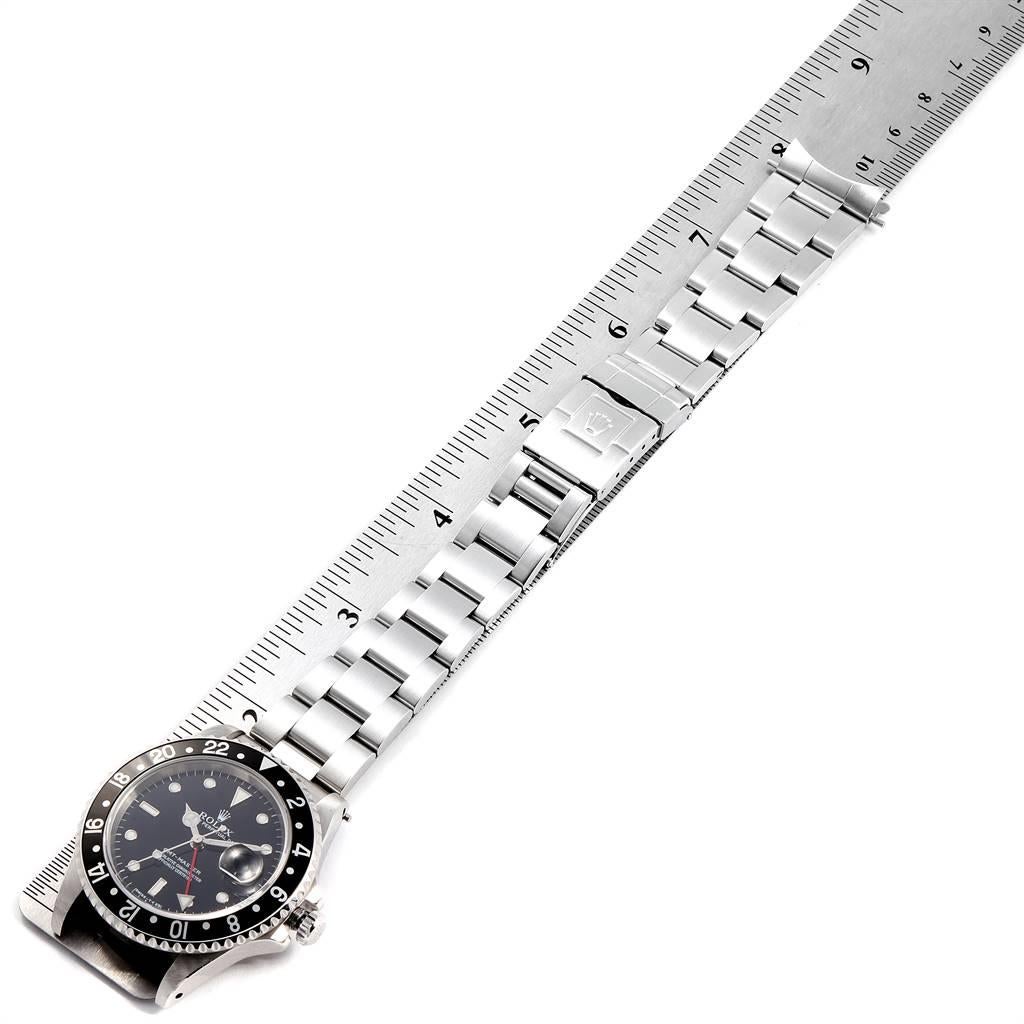Rolex GMT Master Black Bezel Automatic Steel Men's Watch 16700 For Sale 7