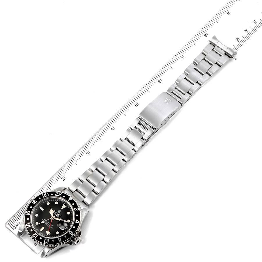 Rolex GMT Master Black Bezel Automatic Steel Men's Watch 16700 For Sale 4