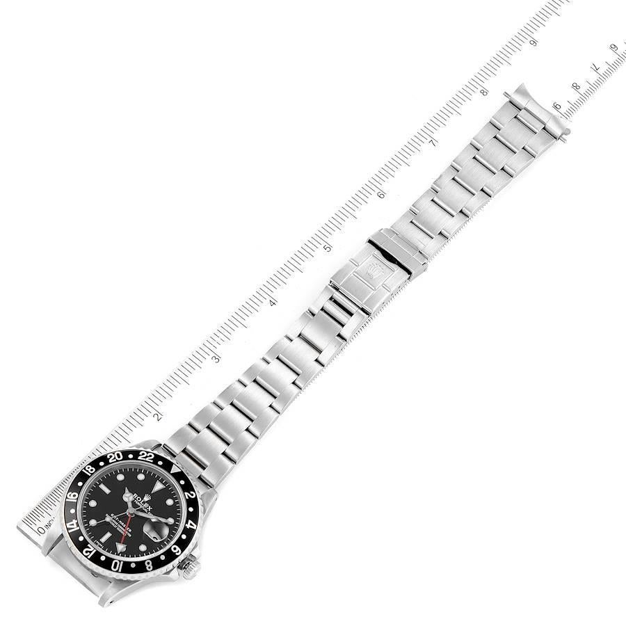 Rolex GMT Master Black Bezel Automatic Steel Mens Watch 16700 For Sale 3
