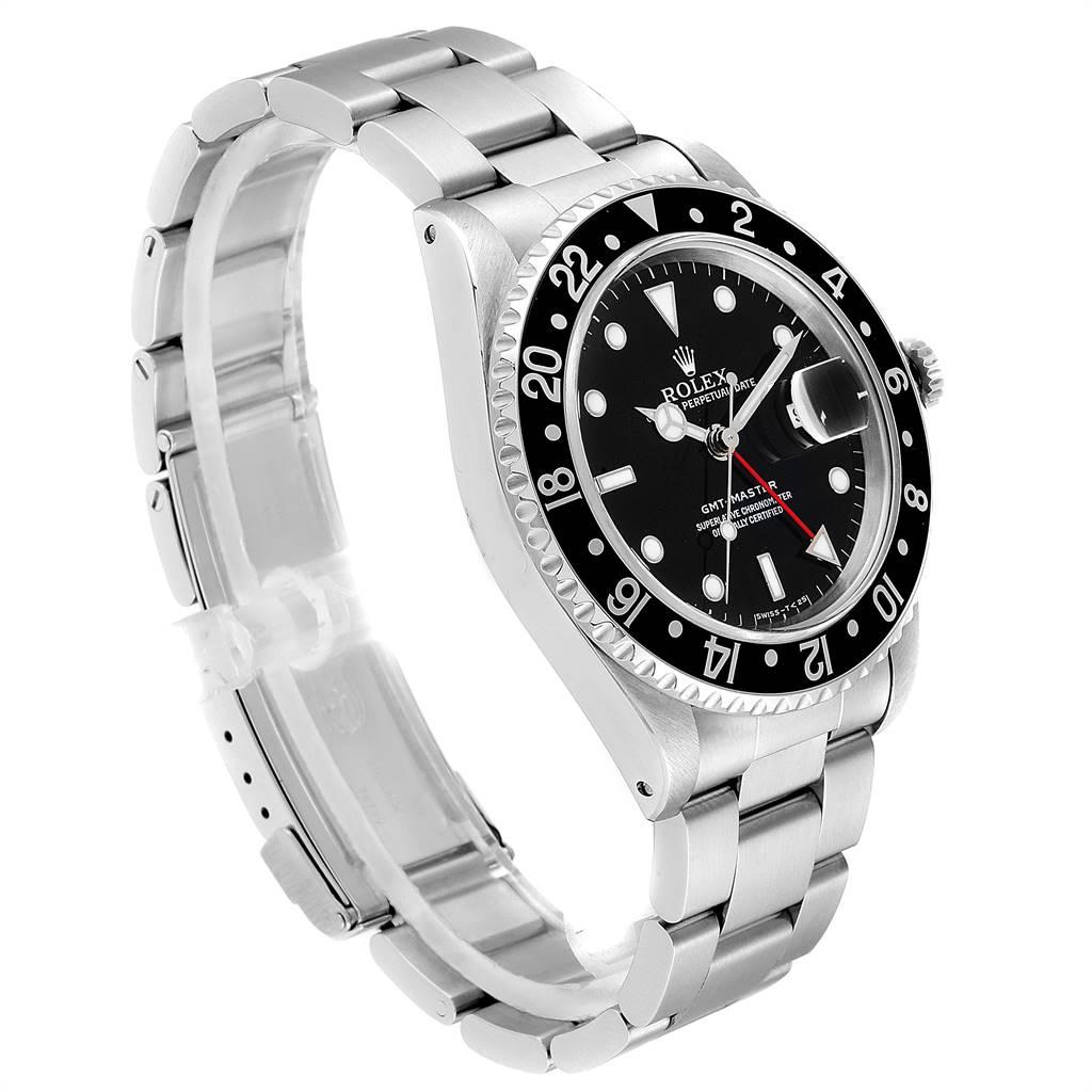Rolex GMT Master Black Bezel Automatic Steel Men's Watch 16700 In Excellent Condition In Atlanta, GA