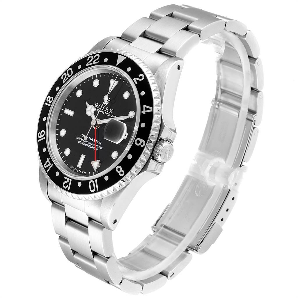 Rolex GMT Master Black Bezel Automatic Steel Men's Watch 16700 1