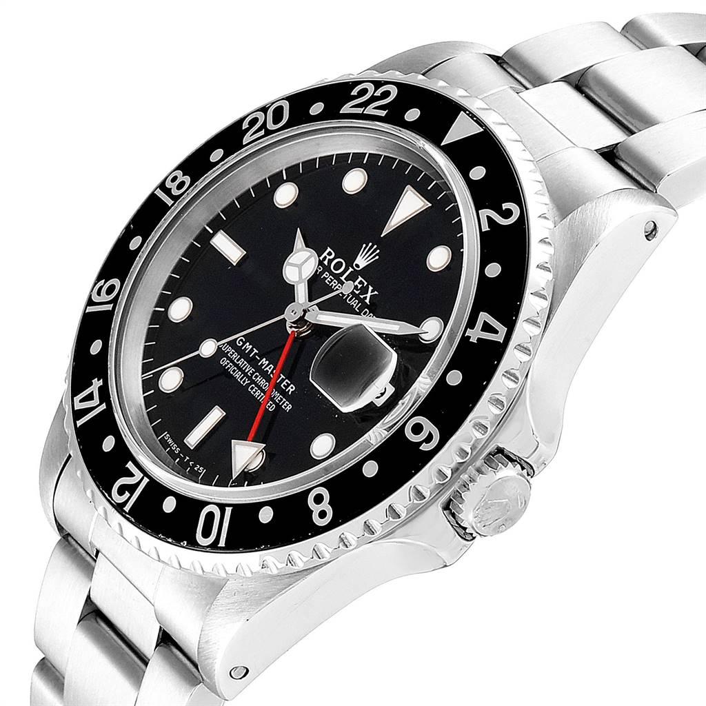 Rolex GMT Master Black Bezel Automatic Steel Men’s Watch 16700 For Sale 1